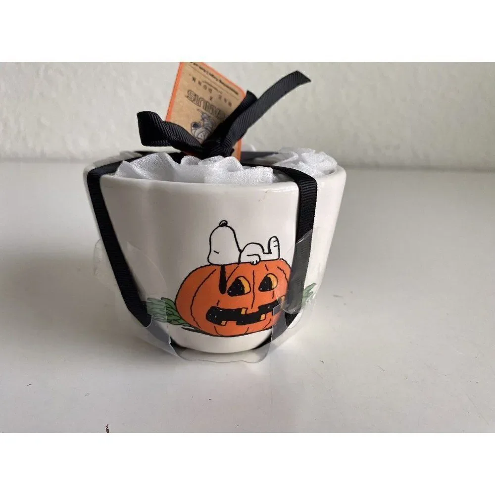 Rae Dunn Halloween Great Pumpkin Peanuts Snoopy Dry Measuring‎ Cups 2023 NEW